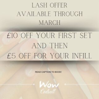 T&C's
🩷You must have a patch test by us at least 24 hours before your appointment
🩷You need to be either a new client or not have been in for at least 6 months
🩷This offer is only available with Charlotte
🩷All lash styles qualify (classic, volume & hybrid)
🩷March only (infills can be in april if necessary)
🩷You can book online, dm, or phone...we will ajust price on the days of your service