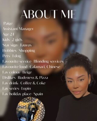 Get to know our team ✨ 

✨ Paige ✨